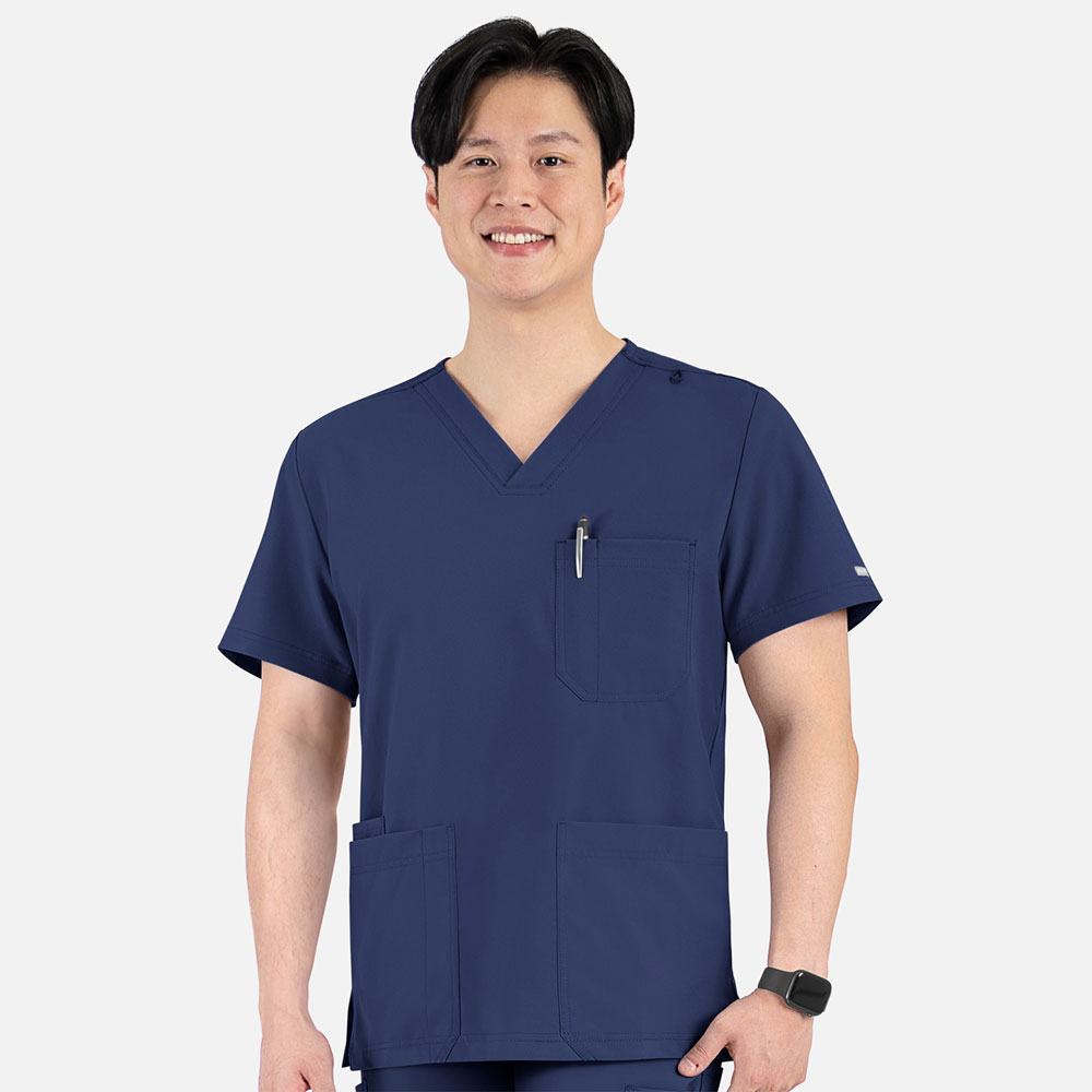 Momentum-by-Maevn-5802-Mens-4-Pocket-Banded-V-Neck-Top