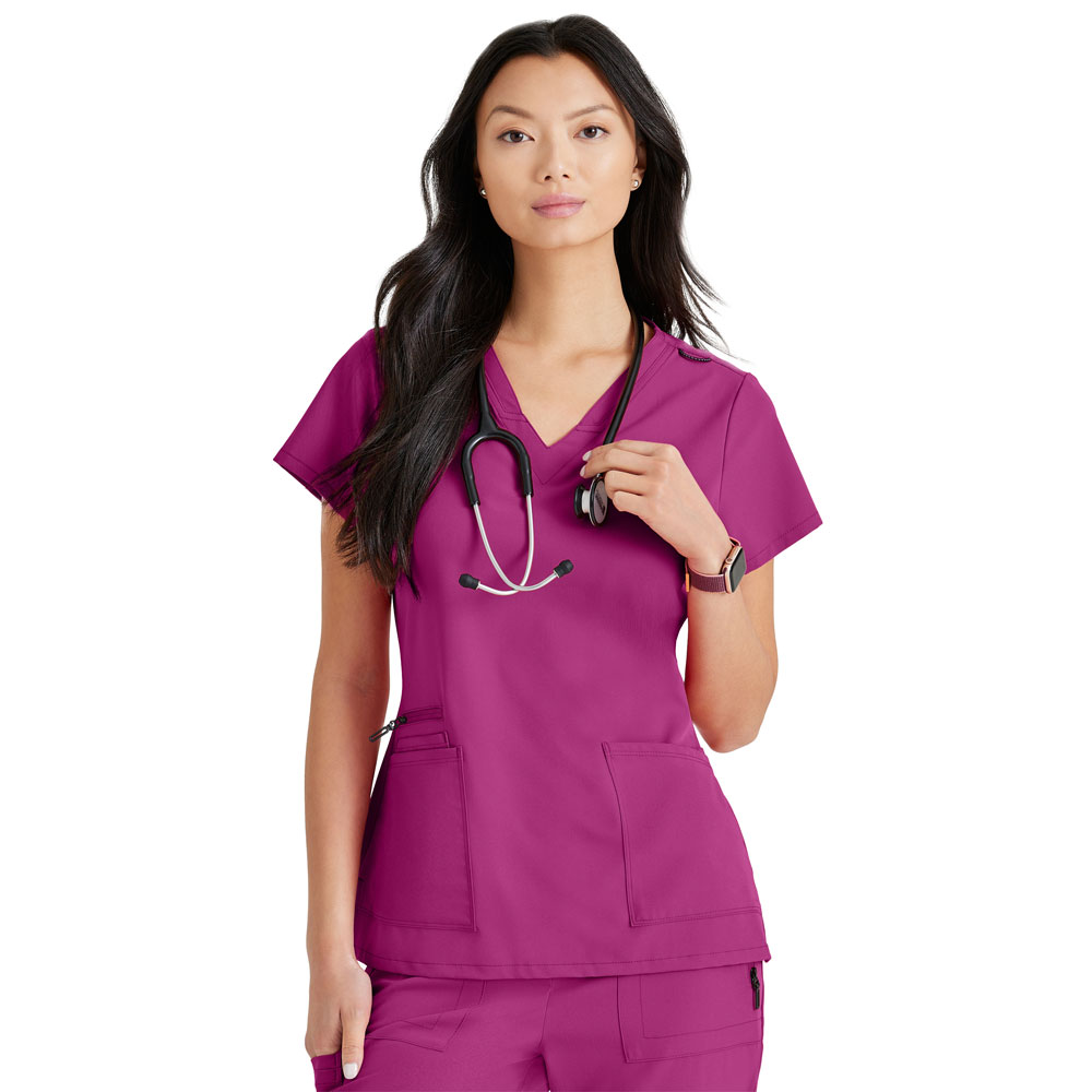 Barco-Unify-BUT167-1579-Womens-Purpose-Top-Magenta-Rush