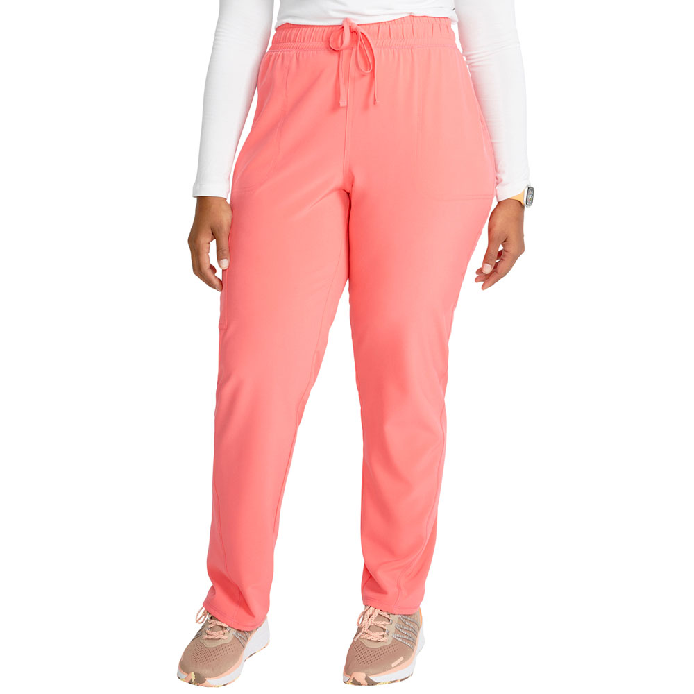 CKA184-SOFP-Cherokee-Allura-Mid-Rise-Tapered-Leg-Drawstring-Pant-SOFT-POMENGRANATE