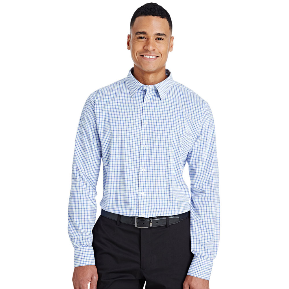 Devon-and-Jones-DG540-Mens-Micro-Windowpane-Woven-Shirt