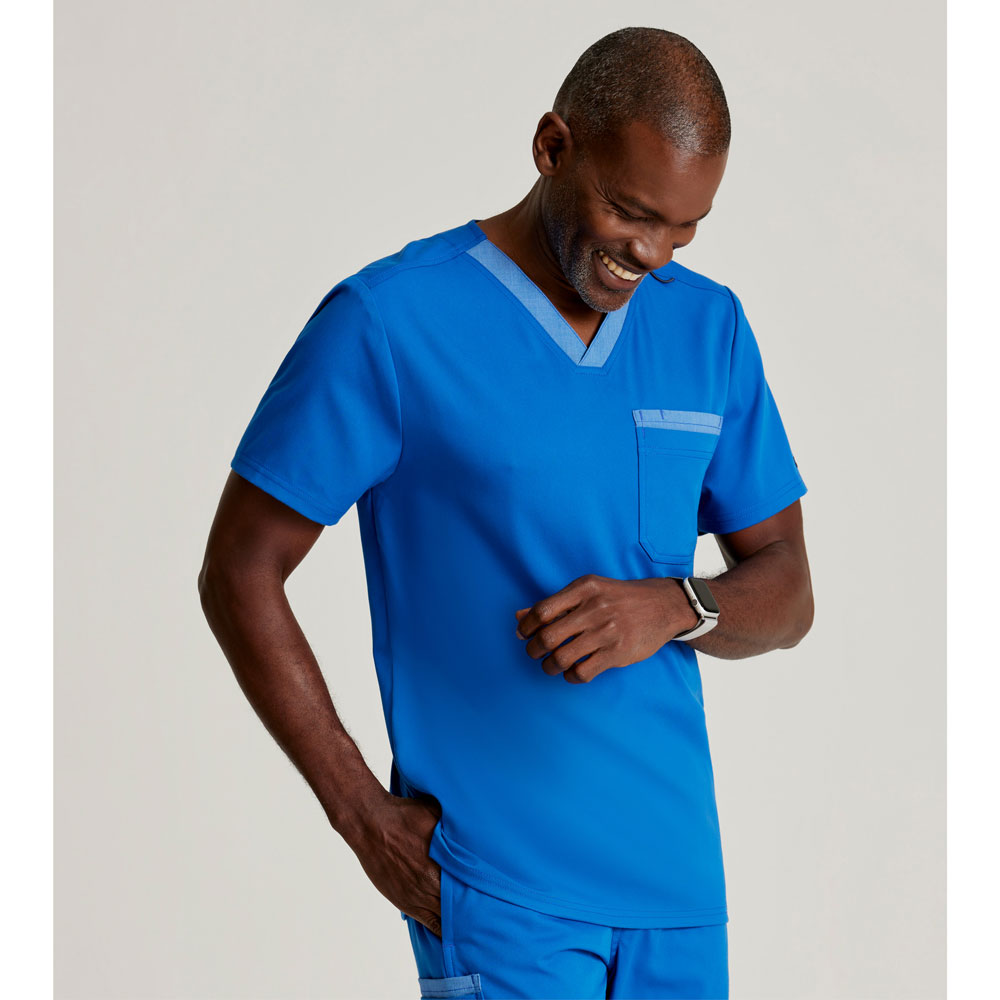 Greys-Anatomy-GRST204-Mens-Ethan-Two-Pocket-V-Neck-Top