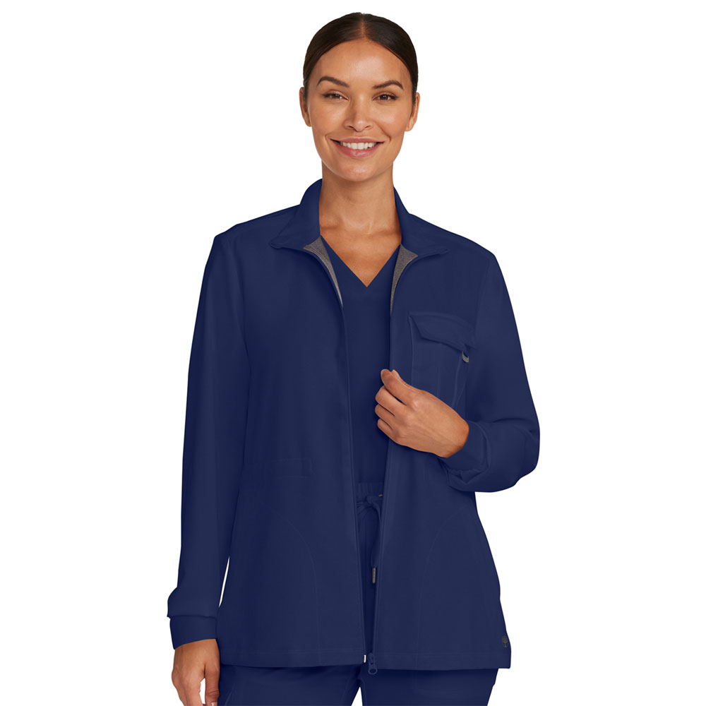 HH Quest - HH360 - Megan 4 Pkt Snap Front Scrub Jacket 