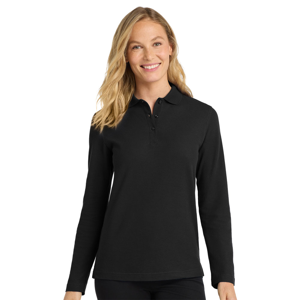 Port Authority - L500LS - Ladies Silk Touch Long Sleeve Polo
