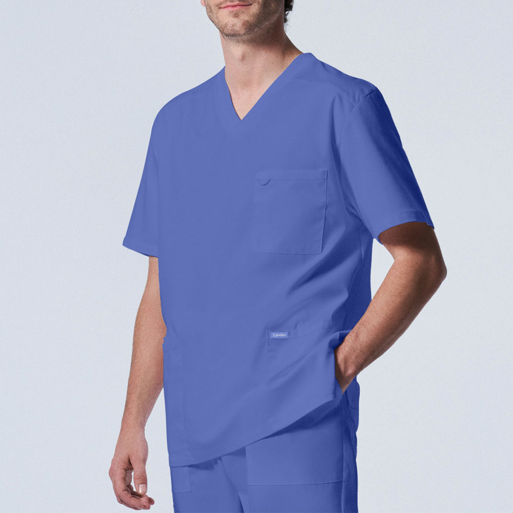 Landau Proflex - Mens 4-Pocket V-Neck Scrub Top - LT109