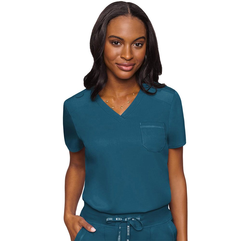MC7448 - Med Couture - Ladies V-Neck Tuck In