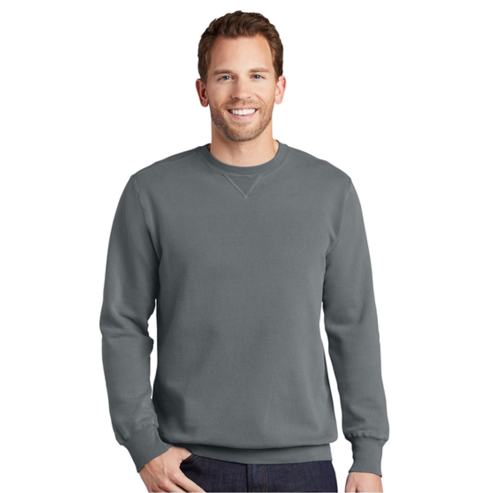 Port-&-Company®-Beach-Wash-Garment-dyed-Crewneck-Sweatshirt-PC098