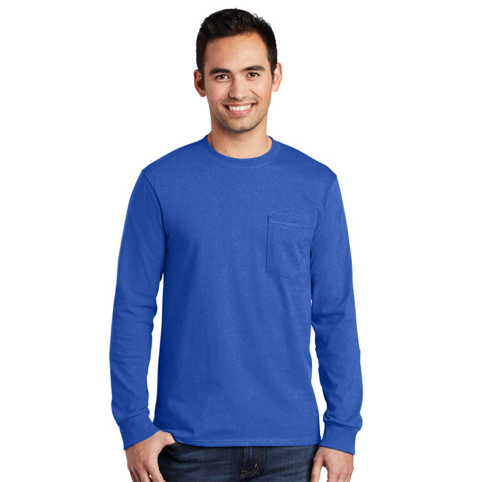 Port-&-Company®-Long-Sleeve-Essential-Pocket-Tee-PC61LSP-Port-and-Company