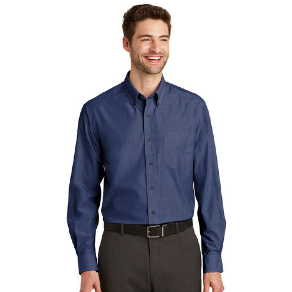 Port-Authority-S640-Mens-Crosshatch-Easy-Care-Shirt