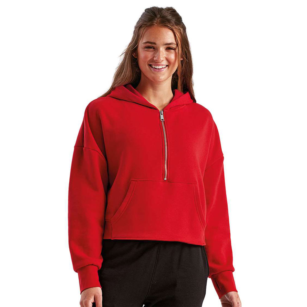 TriDri - TD077 - Ladies Alice Half-Zip Hoodd Sweatshirt