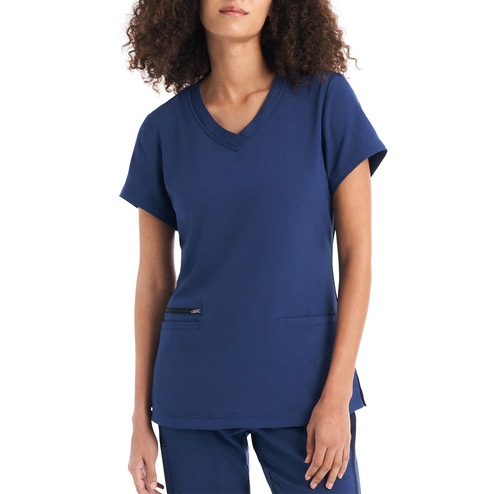 White Cross CRFT - WT127 - Ladies V-Neck Scrub Top