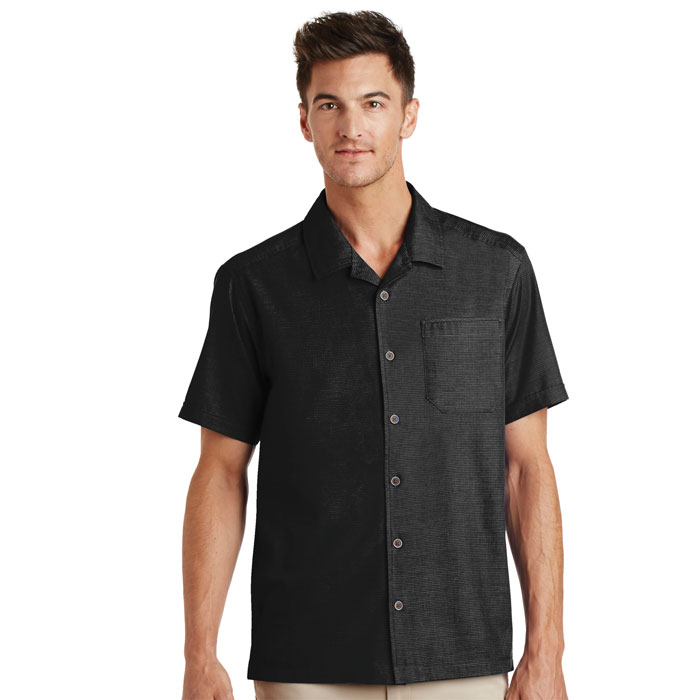 Port Authority - S662 - Mens Textured Camp Shirt