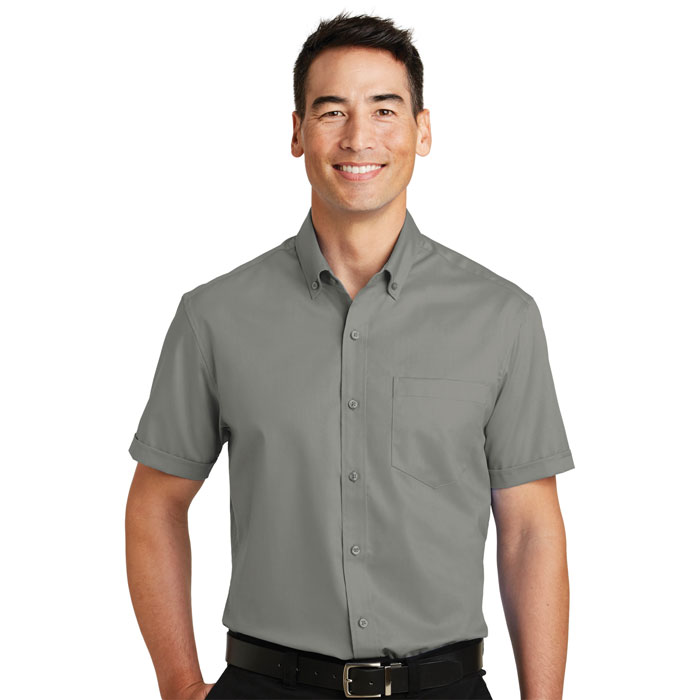 Port-Authority-S664-Mens-Short-Sleeve-SuperPro-Twill-Shirt