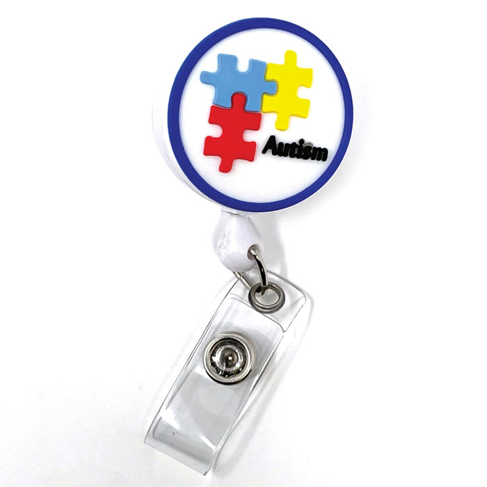 SC-141-3D-Rubber-Retractable-Badge-Reel-Autism-Awareness