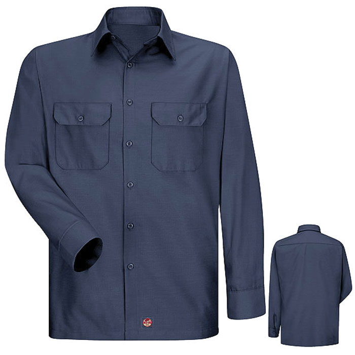 RedKap®-SY50-Mens-Long-Sleeve-Solid-Ripstop-Shirt