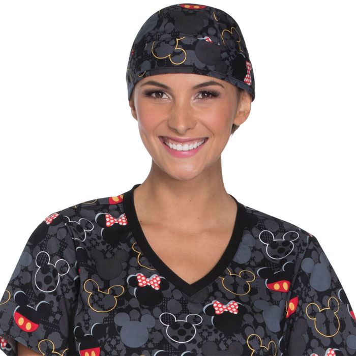 Tooniforms - TF502-MKBB - Unisex Scrub Hat - Buttons and Bows
