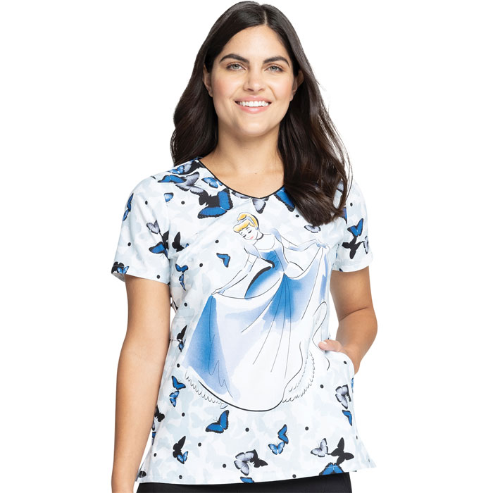 Cherokee-Licensed-TF626-PRAA-V-Neck-Scrub-Top-All-A-Flutter