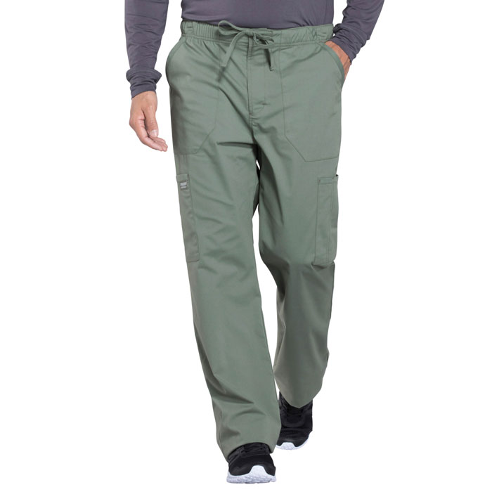 Cherokee-Professionals-WW190-Men's-Tapered-Leg-Drawstring-Cargo-Pant