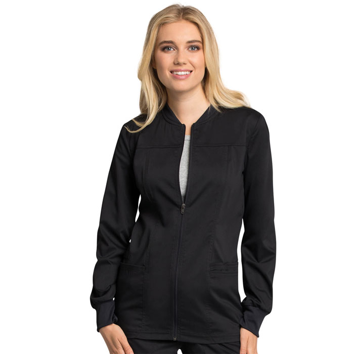 Workwear Revolution Tech - WW305AB - Zip Front Scrub Jacket With Certainty