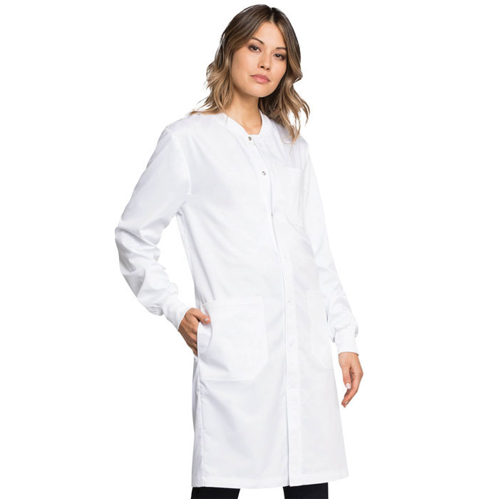 Workwear-Revolution-Tech-WW350AB-Unisex-Snap-Front-Lab-Coat-With-Certainty