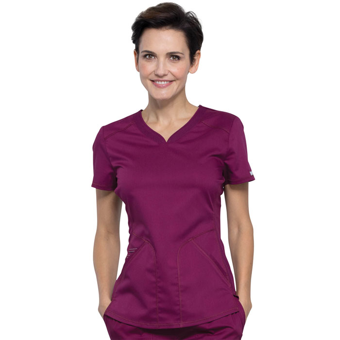 Workwear-Revolution-WW601-Ladies-V-Neck-Top