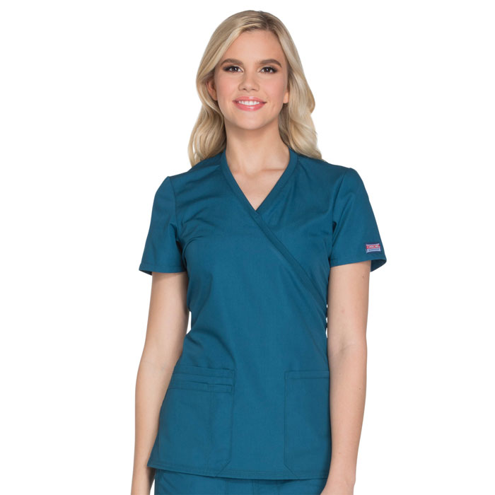 Cherokee-Workwear-WW650-Mock-Wrap-Top