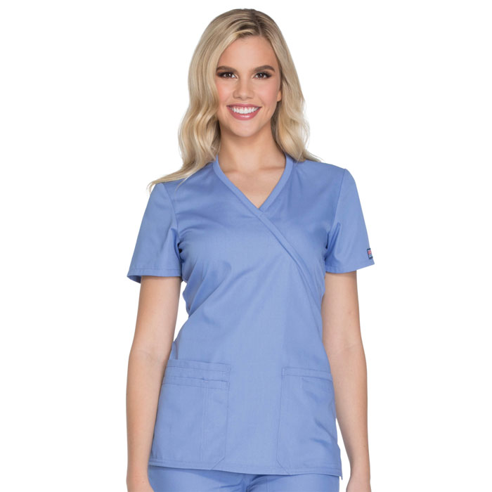Cherokee-Workwear-WW650-Mock-Wrap-Top