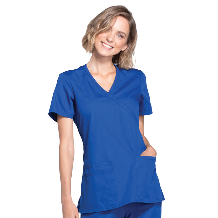 Cherokee-Workwear-WW650-Mock-Wrap-Top