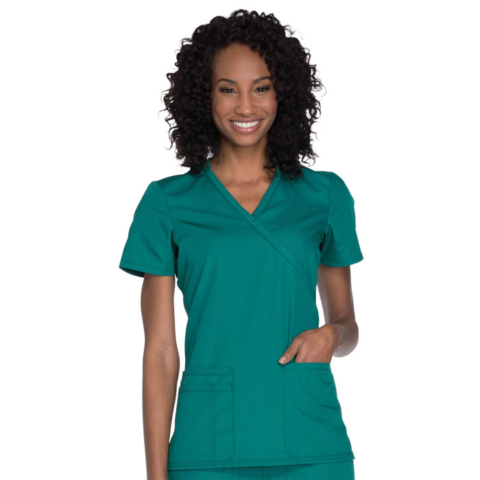 Cherokee-Workwear-WW650-Mock-Wrap-Top
