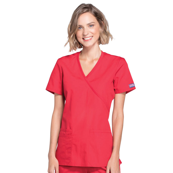 Cherokee-Workwear-WW650-Mock-Wrap-Top