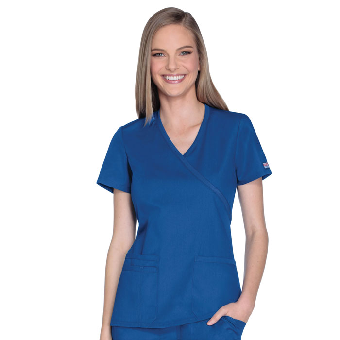 Cherokee-Workwear-WW650-Mock-Wrap-Top