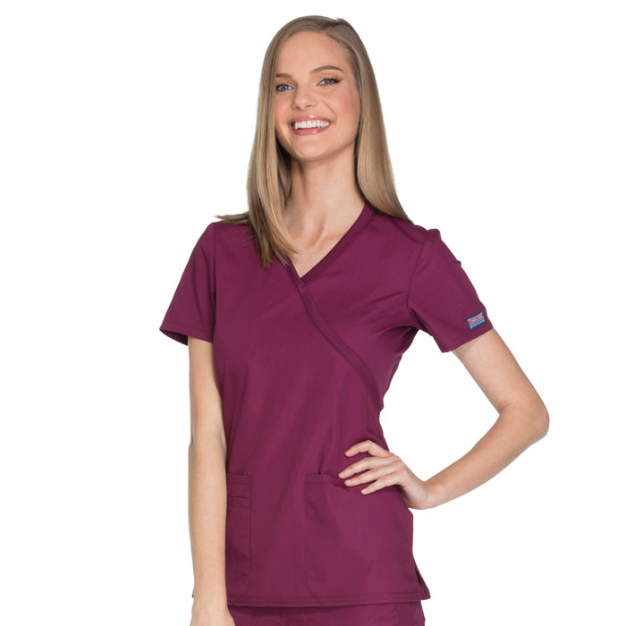 Cherokee-Workwear-WW650-Mock-Wrap-Top
