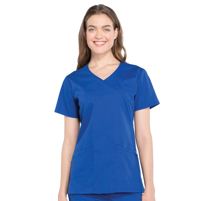 Cherokee-Workwear-Professionals-WW655-Ladies-V-Neck-Mock-Wrap-Top