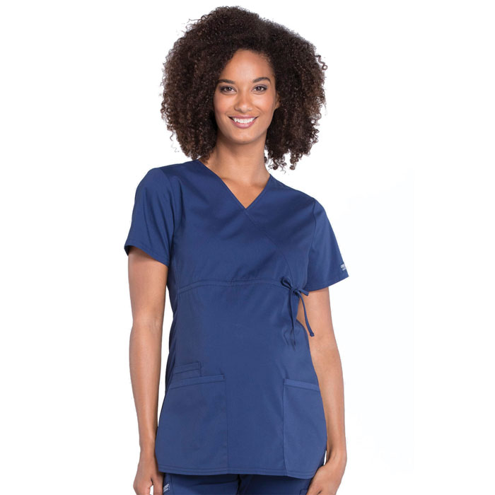 Cherokee Professionals - Maternity Mock Wrap Top