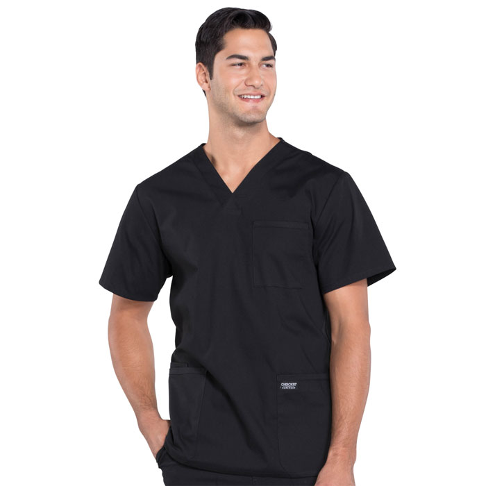 Cherokee-Professionals-WW695-Men's-V-Neck-Scrub-Top