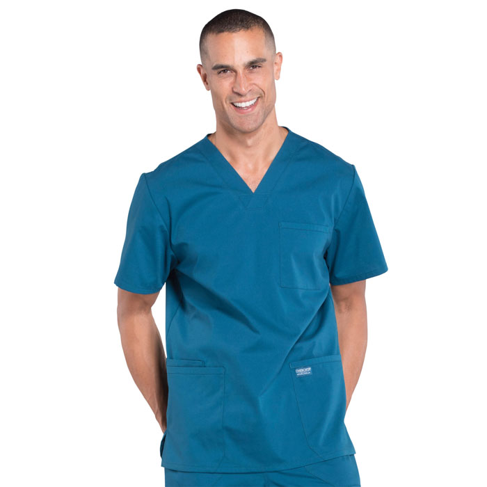 Cherokee-Professionals-WW695-Men's-V-Neck-Scrub-Top