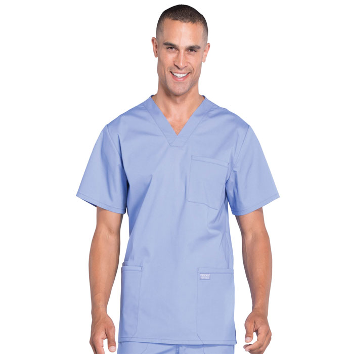 Cherokee-Professionals-WW695-Men's-V-Neck-Scrub-Top