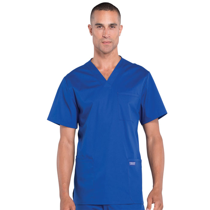 Cherokee-Professionals-WW695-Men's-V-Neck-Scrub-Top