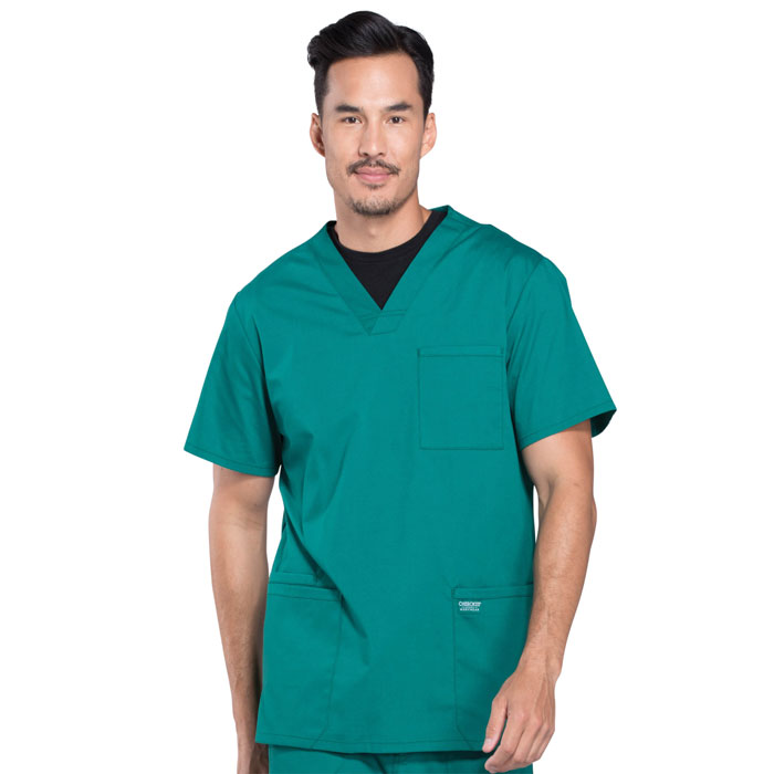 Cherokee-Professionals-WW695-Men's-V-Neck-Scrub-Top