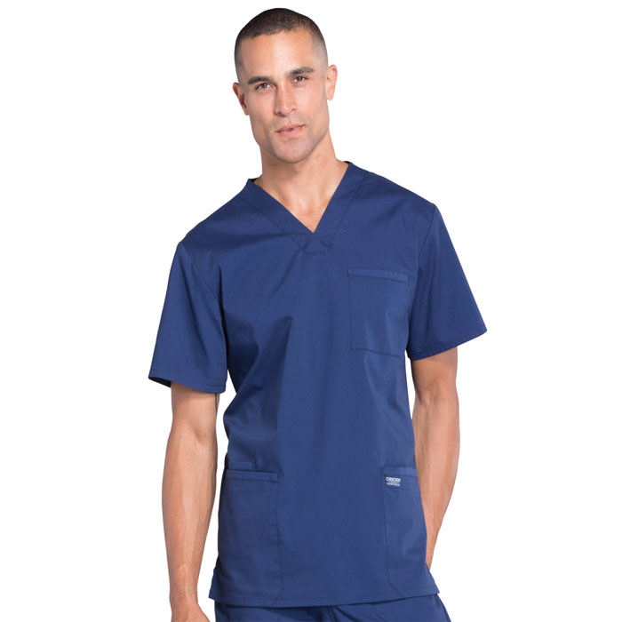 Cherokee-Professionals-WW695-Men's-V-Neck-Scrub-Top