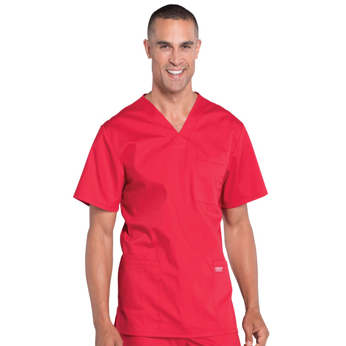 Cherokee-Professionals-WW695-Men's-V-Neck-Scrub-Top