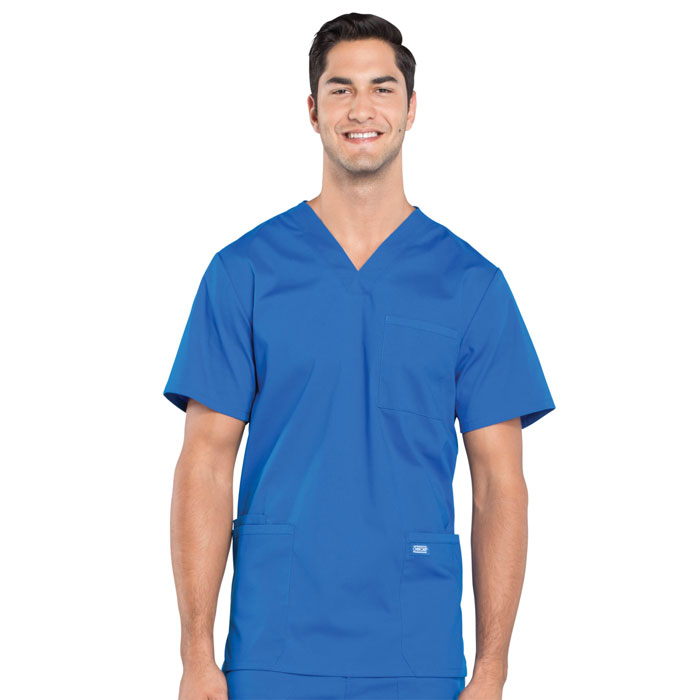 Cherokee-Professionals-WW695-Men's-V-Neck-Scrub-Top