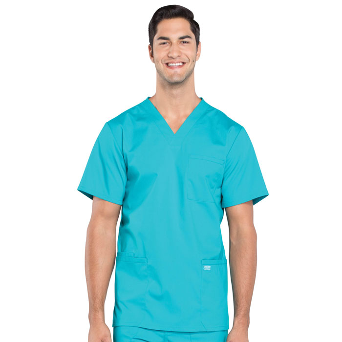 Cherokee-Professionals-WW695-Men's-V-Neck-Scrub-Top