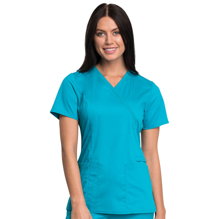 Workwear-Revolution-Tech-WW775AB-Mock-Wrap-Top-With-Certainty