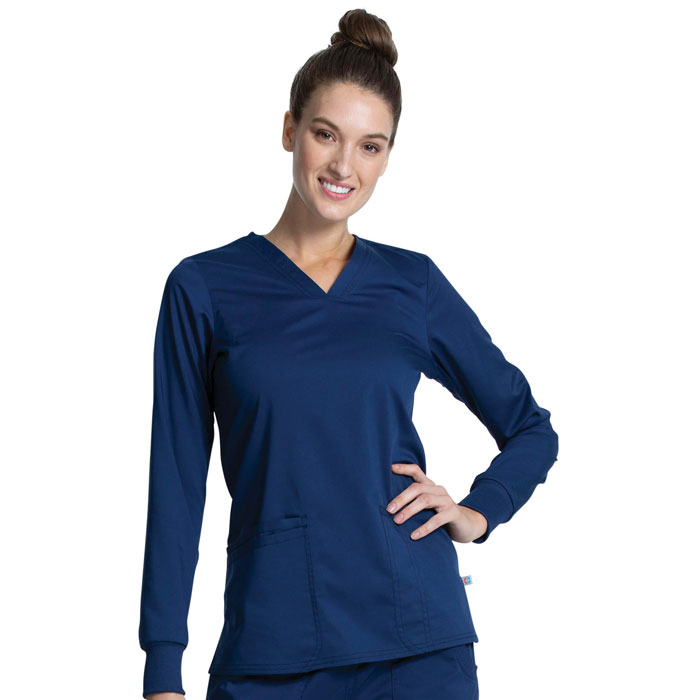 Workwear-Revolution-Tech-WW855AB-Long-Sleeve-V-Neck-Top