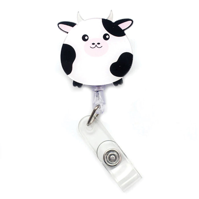 BR-COW - Retractable Badge Reel - Cow