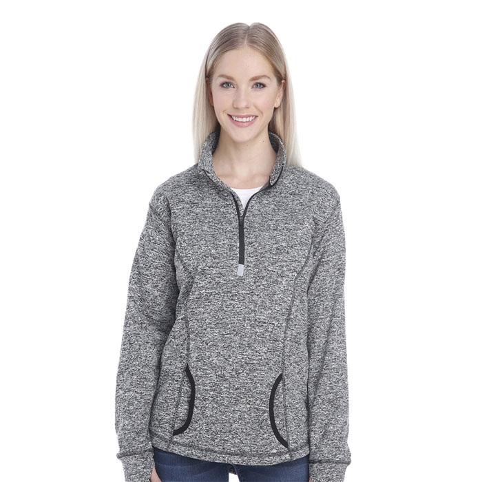 Alphabroder - J America -  JA8617 - Ladies Cosmic Fleece Quater-Zip