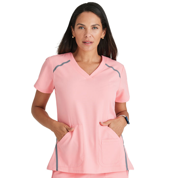 Greys Anatomy - Ladies Elevate Top - 7188-2144 - Rosy Coral