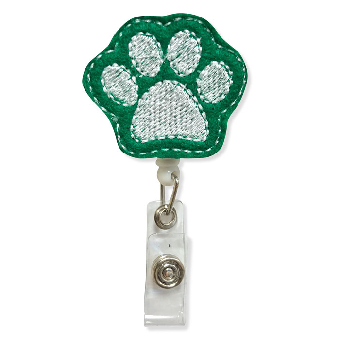 PAW-34 -  ID Badge Holder - Puppy Paw